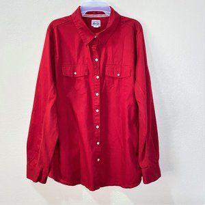 3/$25 Converse One Women's Cotton Ribbed Sides Shirt Red Size 2